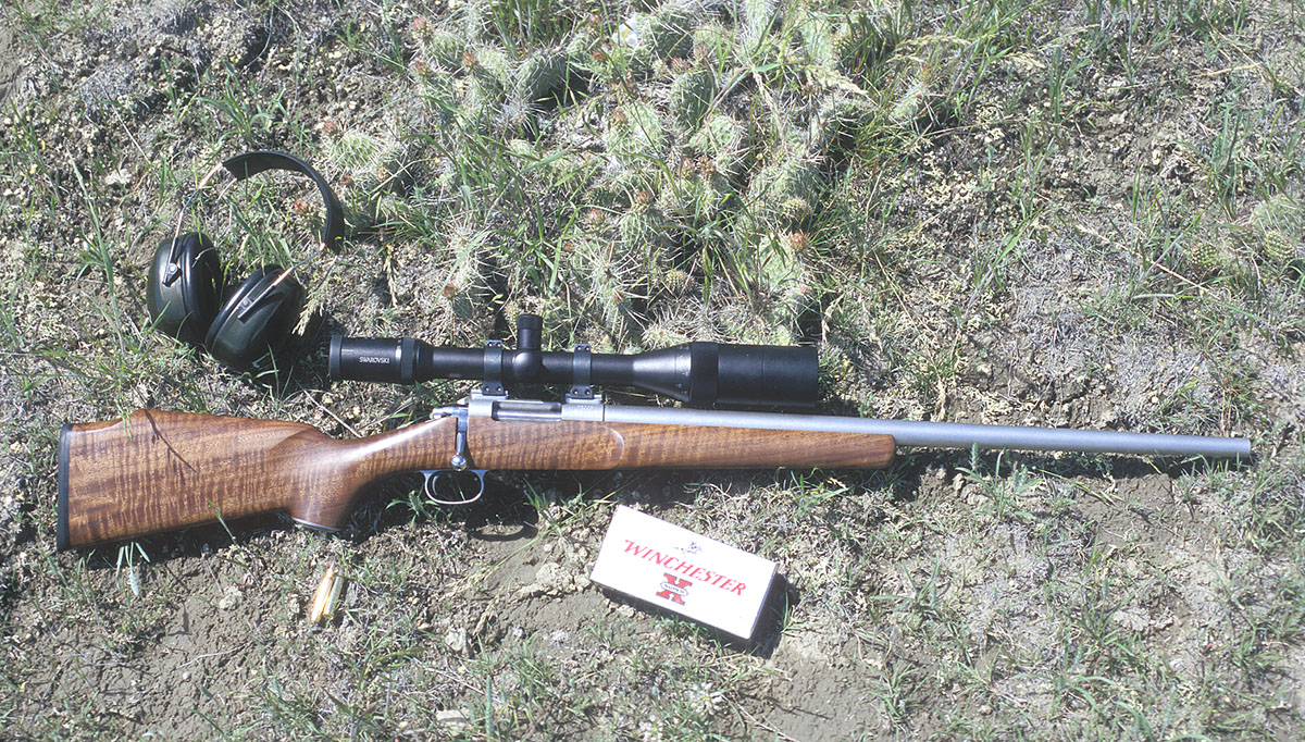 The Dakota Arms Serious Predator rifle is a single-shot bolt action, fitted with a Lilja barrel and AAA Claro walnut stock.